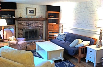 Orleans Cape Cod vacation rental - Second living area with fireplace and futon