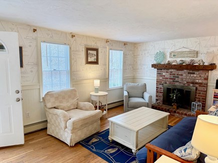 Orleans Cape Cod vacation rental - Second living area with fireplace and futon