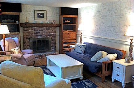 Orleans Cape Cod vacation rental - Second living area with fireplace and futon