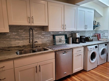 Osterville, Close to Town Centre Cape Cod vacation rental - Lots of room in the kitchen with washer/dryer.