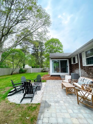 South Yarmouth Cape Cod vacation rental - Newly installed patio & firepit (hello s'mores!)