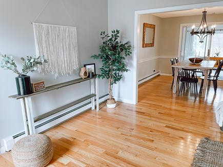 South Yarmouth Cape Cod vacation rental - Open concept entry, living room, kitchen + dining room