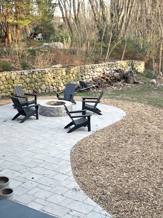 Falmouth Cape Cod vacation rental - Private backyard patio and firepit!