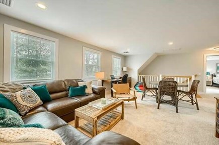 Chatham Cape Cod vacation rental - Loft entertainment area - game table, desk and lots of seating.