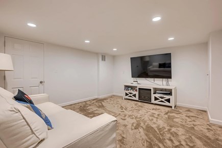 Mashpee, New Seabury Cape Cod vacation rental - Video Room in the Basement with a sleeper sofa