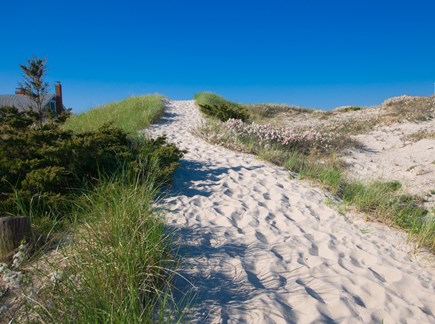 East Sandwich Cape Cod vacation rental - Path through dunes to East Sandwich Beach