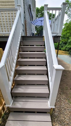 Eastham Cape Cod vacation rental - Stairs off the back deck