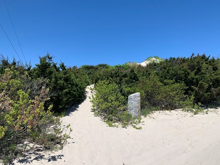 East Sandwich Cape Cod vacation rental - Path through dunes to Association beach