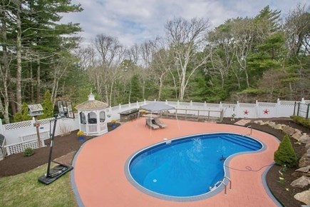West Barnstable Cape Cod vacation rental - Lounge by the saltwater pool.
