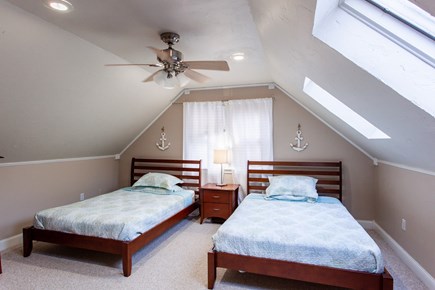 West Barnstable Cape Cod vacation rental - Upstairs bedroom with two twins.