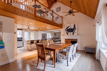 West Barnstable Cape Cod vacation rental - Fireside dining for the whole family,