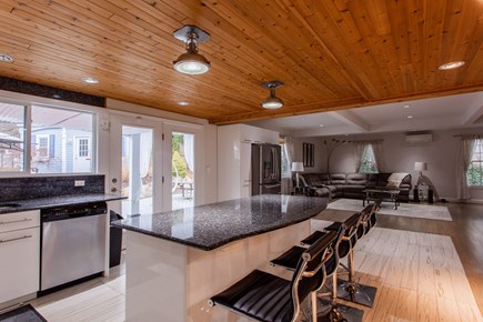 West Barnstable Cape Cod vacation rental - The open kitchen and living room design is perfect for spending
