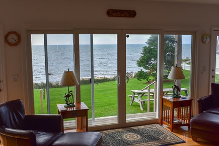 Dennis Port Cape Cod vacation rental - Living room front house