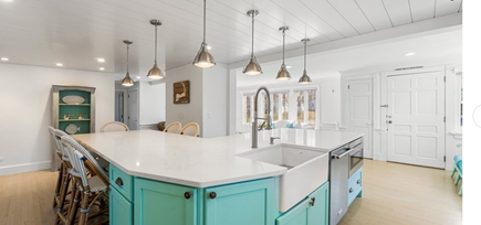 Falmouth Village Cape Cod vacation rental - View of large kitchen island