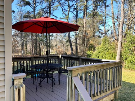 Harwich Cape Cod vacation rental - Back deck for visiting and a gas grill