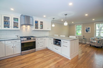 Osterville Cape Cod vacation rental - Kitchen peninsula with additional seating area