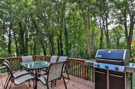 Orleans Cape Cod vacation rental - Private deck with dining table and gas grill