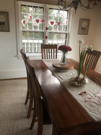 Eastham Cape Cod vacation rental - Dining room, seats 6, slider to deck
