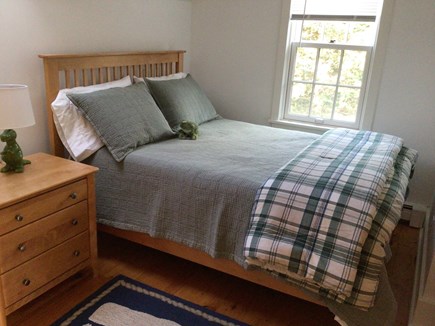 Eastham Cape Cod vacation rental - Bedroom with full size bed, pine floors