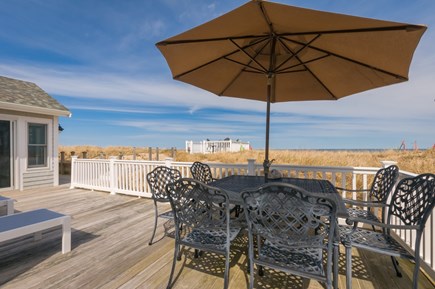 Sagamore Beach Cape Cod vacation rental - Outdoor seating and grill on deck