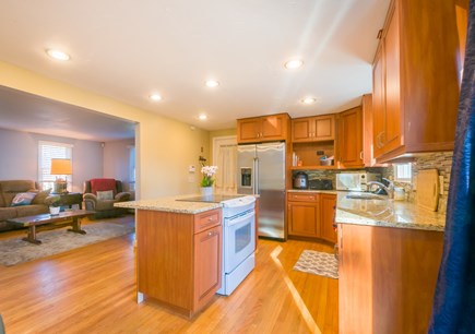 Sandwich, Forestdale Cape Cod vacation rental - Kitchen opens to Living Room