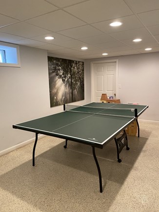 West Barnstable Cape Cod vacation rental - Basement game area with ping pong and foosball