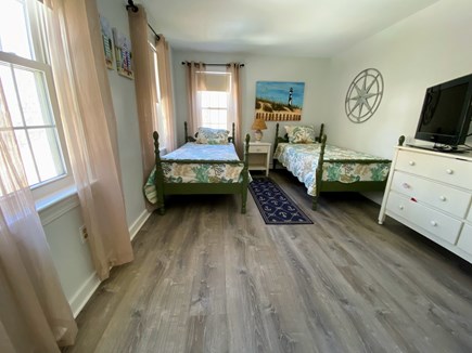 Orleans Cape Cod vacation rental - Bedroom #2- twin beds-new flooring, paint, new linens and decor.