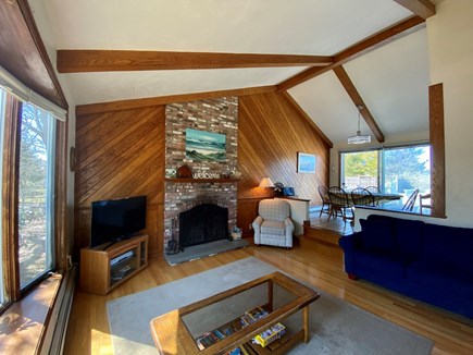 Dennis Port Cape Cod vacation rental - Living room plus dining area