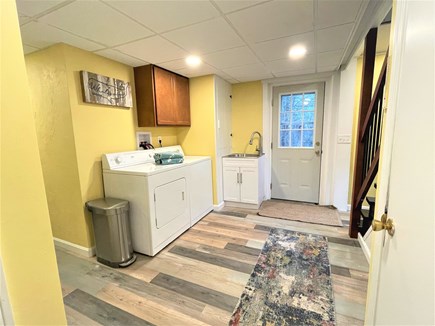 Wellfleet, Shell City - Lt. Island Cape Cod vacation rental - Laundry room with outdoor shower just outside the door