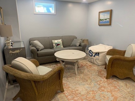 Falmouth, Maravista Cape Cod vacation rental - First Floor family room with pull out sofa
