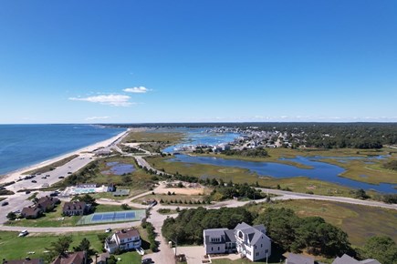 Dennis Cape Cod vacation rental - Drove view of home looking towards West Dennis Beach