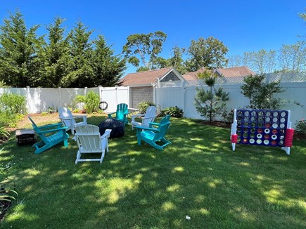 Hyannis Cape Cod vacation rental - Backyard with fire pit