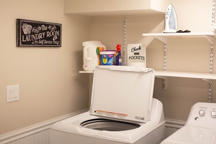 Bourne, Pocasset Cape Cod vacation rental - Laundry room with new washer/dryer