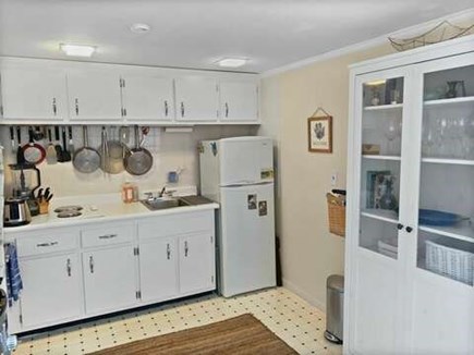 Dennis Port Cape Cod vacation rental - Kitchen with stove, fridge, small appliances