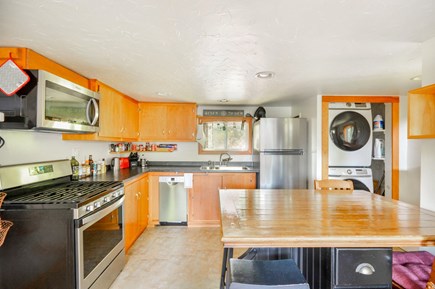 Woods Hole Cape Cod vacation rental - Kitchen and laundry