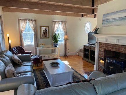 East Sandwich Cape Cod vacation rental - The living room is a great place for everyone to watch a movie.