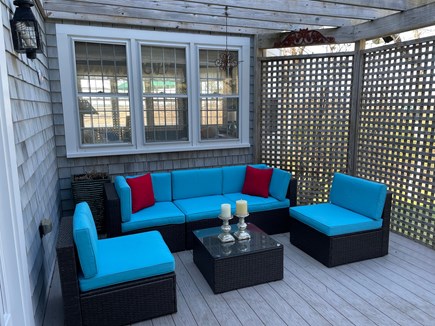 East Sandwich Cape Cod vacation rental - The side deck is also a great place to read a book.