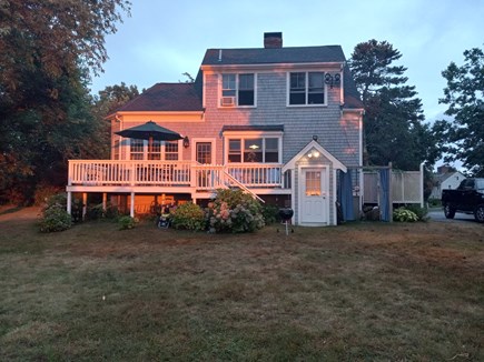East Sandwich Cape Cod vacation rental - Deck on back of house with views of marsh.