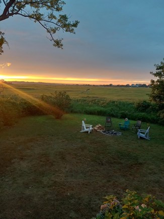 East Sandwich Cape Cod vacation rental - Hang out in the evening around the fire pit and watch the sunset.