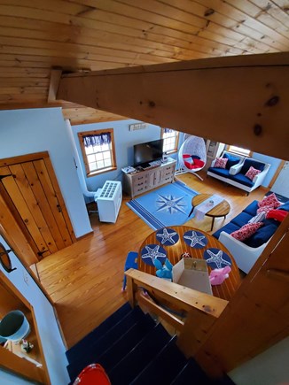 Yarmouth, Bass River Cape Cod vacation rental - Vaulted beach house ceilings with fans
