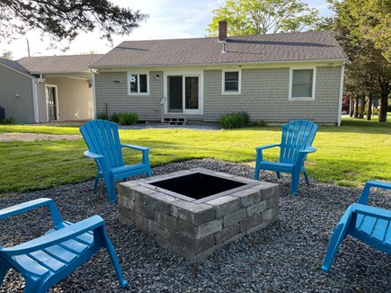 Falmouth Cape Cod vacation rental - There's nothing like a summer night by the fire!