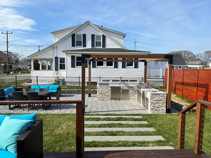 Falmouth Cape Cod vacation rental - Backyard with full outdoor  kitchen