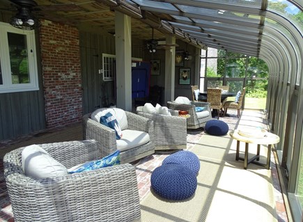 Orleans Cape Cod vacation rental - Sitting area inside solarium