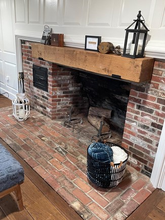 Orleans Cape Cod vacation rental - Living Room Fireplace