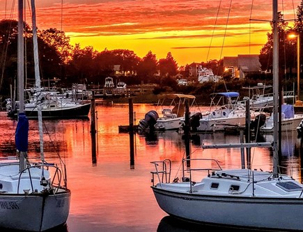 Pocasset Cape Cod vacation rental - Sunset View from the Marina. Five minute walk from the cottage.
