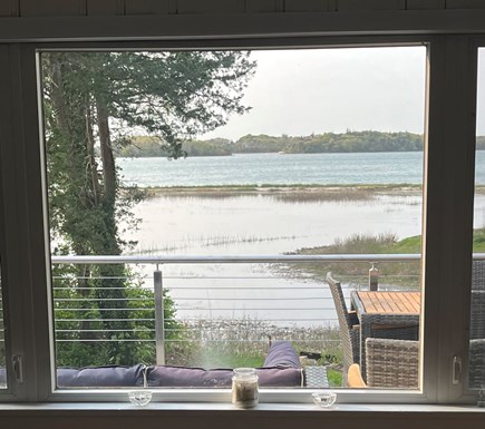 Pocasset Cape Cod vacation rental - View from living room. Undergoing a gut renovation winter 2023-24