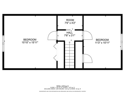 East Sandwich Cape Cod vacation rental - Second floor - floor plan