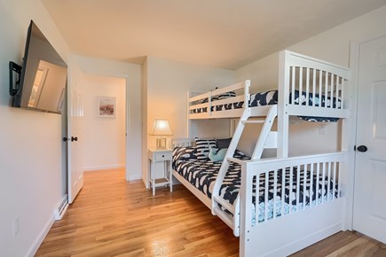 Eastham Cape Cod vacation rental - Twin over full bunk beds with new mattresses in 2022