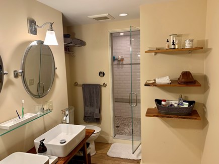 Eastham  Cape Cod vacation rental - Master bath with steam shower