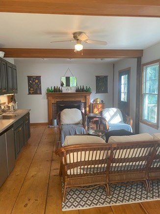 Eastham  Cape Cod vacation rental - Cottage main floor with functioning wood burning fireplace